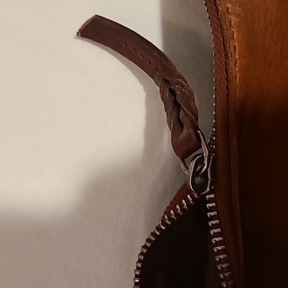 Vilenca Holland Brown Leather Woven Shoulder Bag Boho Bohemian Purse Soft - Picture 14 of 16